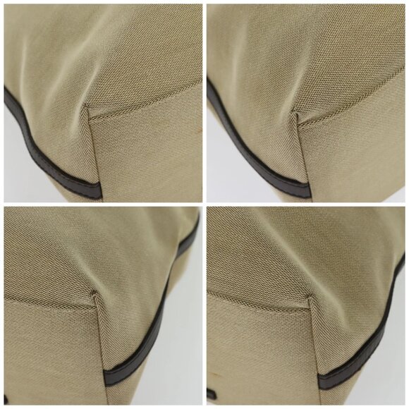 GUCCI Canvas Leather Tote Bag Outlet Beige Gold 257271 Auth 137667 - Picture 16 of 16